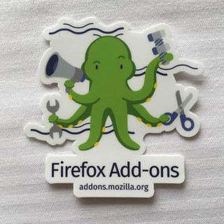 Copyright IG @mozsticker: Finally, the, uh, Add-ons Octopus? I dunno the punny name for this one…