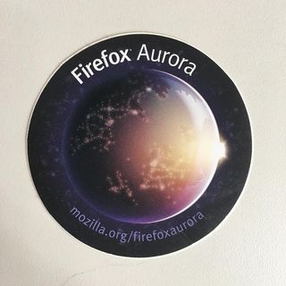 Copyright IG @mozsticker: Firefox Aurora, in honour of #eclipse2017. 🙂🌚🌞