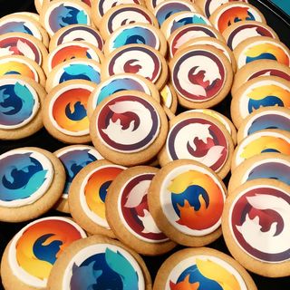 Copyright IG @mozsticker: Bonus image: a plate of Nightly, Release, and Focus cookies! 😄🍪