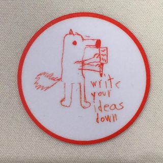 Copyright IG @mozsticker: Write your ideas down!
(Drawn by @michelleheubusch’s daughter, I believe…) #fox #sticker #goodadvice #2017