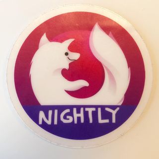 Copyright IG @mozsticker: A rare first draft of the Nightly Firefox Focus for Android logo by Sebastian! (There have been some slight tweaks made to the final version. 😄)