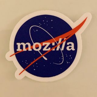 Copyright IG @mozsticker: The famous NASA meatball insignia, with a Mozillian twist… 🙂