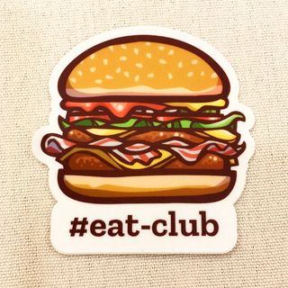 Copyright IG @mozsticker: #eat-club, for Mozillians who like to eat. 🍔 😋