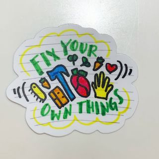 Copyright IG @mozsticker: Not actually a Mozilla sticker, but this was drawn by my daughter, and I made stickers out of it, and I feel like the message resonates…