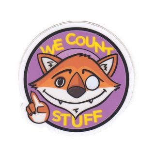 We count stuff. With a fox that looks like the count from Sesame Street.