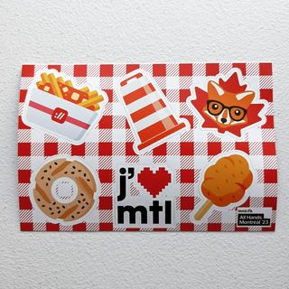 Copyright IG @mozsticker: All Hands sticker sheet for Montreal 2023.