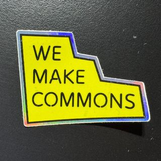 We make commons